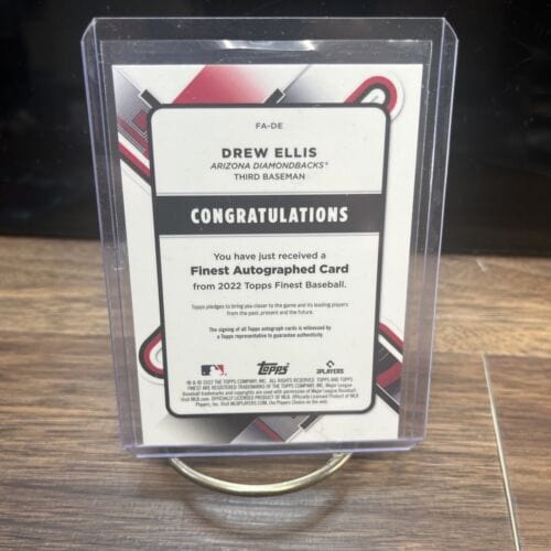 Cheap Sneaks Footwear/Sports Cards Baseball Card Drew Ellis🔵Blue Refractor 121/150 FA-DE  2022 Topps Finest Arizona