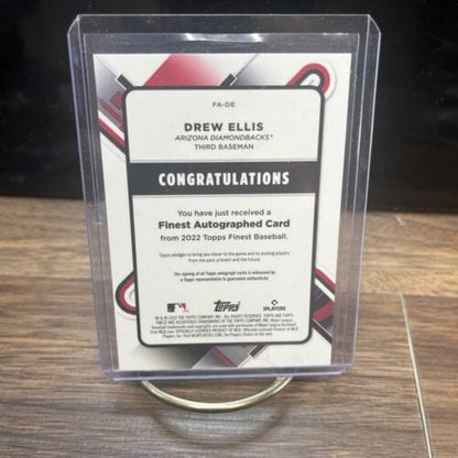 Cheap Sneaks Footwear/Sports Cards Baseball Card Drew Ellis🔵Blue Refractor 121/150 FA-DE  2022 Topps Finest Arizona