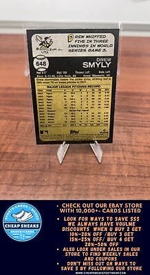Cheap Sneaks Footwear/Sports Cards Baseball Card Drew Smyly 2022 Topps Heritage #648 Chicago Cubs