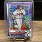 Cheap Sneaks Footwear/Sports Cards Baseball Card DREW WATERS 2021 BOWMAN CHROME PURPLE Shimmer REFRACTOR #66/250
