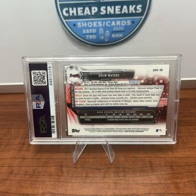 Cheap Sneaks Footwear/Sports Cards Baseball Card Drew Waters (RC) 2017 Bowman Chrome Autograph BDC-90 PSA DNA Authentic