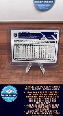 Cheap Sneaks Footwear/Sports Cards Baseball Card Drew Waters RC 2023 Topps Chrome #147 Kansas City Royals