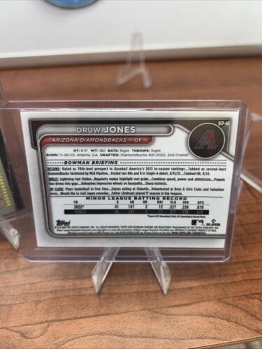 Cheap Sneaks Footwear/Sports Cards Baseball Card Druw Jones 2024 Bowman Chrome Prospect/2023  1st Bowman Base DBacks