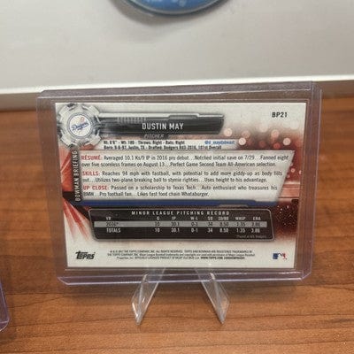 Cheap Sneaks Footwear/Sports Cards Baseball Card DUSTIN MAY (RC)2020 Panini White Wave Prizm Refractor SP #126 Rookie C