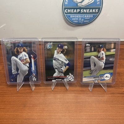 Cheap Sneaks Footwear/Sports Cards Baseball Card Dustin May (RC) 2020 Topps Chrome #176, 2017 Bowman Chrome Pros BCP-21