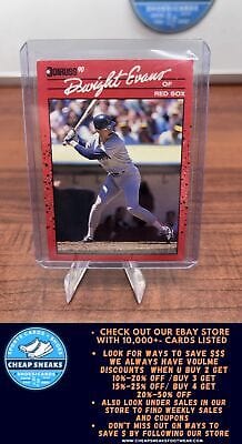 Cheap Sneaks Footwear/Sports Cards Baseball Card Dwight Evans 1990 Donruss #122 Boston Red Sox