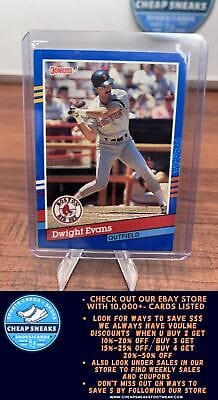 Cheap Sneaks Footwear/Sports Cards Baseball Card Dwight Evans 1991 Donruss #122c Boston Red Sox
