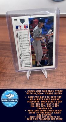 Cheap Sneaks Footwear/Sports Cards Baseball Card Dwight Evans 1991 Upper Deck #549b Boston Red Sox