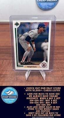 Cheap Sneaks Footwear/Sports Cards Baseball Card Dwight Evans 1991 Upper Deck #549b Boston Red Sox