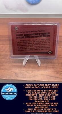 Cheap Sneaks Footwear/Sports Cards Baseball Card Dwight Gooden 1986 Topps #202 New York Mets