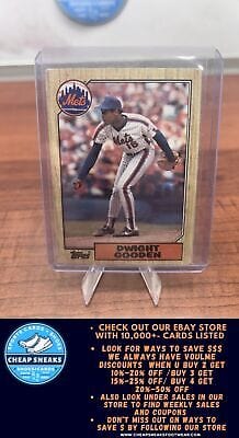 Cheap Sneaks Footwear/Sports Cards Baseball Card Dwight Gooden 1987 Topps #130 New York Mets