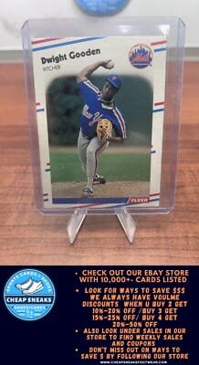 Cheap Sneaks Footwear/Sports Cards Baseball Card Dwight Gooden 1988 Fleer #135 New York Mets