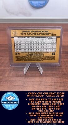 Cheap Sneaks Footwear/Sports Cards Baseball Card Dwight Gooden 1989 Donruss #270 New York Mets