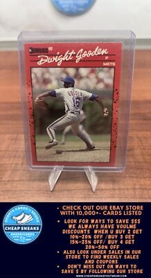 Cheap Sneaks Footwear/Sports Cards Baseball Card Dwight Gooden 1990 Donruss #171 New York Mets