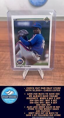 Cheap Sneaks Footwear/Sports Cards Baseball Card Dwight Gooden 1990 Upper Deck #114a New York Mets
