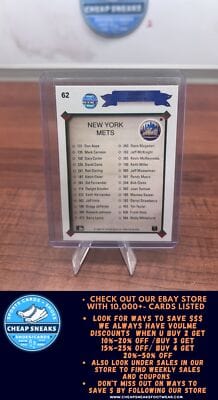 Cheap Sneaks Footwear/Sports Cards Baseball Card Dwight Gooden 1990 Upper Deck #62 New York Mets