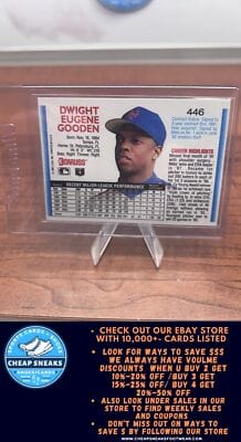 Cheap Sneaks Footwear/Sports Cards Baseball Card Dwight Gooden 1992 Donruss #446 New York Mets