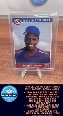 Cheap Sneaks Footwear/Sports Cards Baseball Card Dwight Gooden 1992 Post Cereal #5 New York Mets