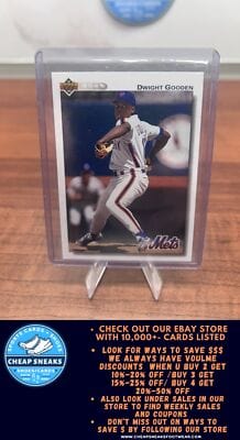 Cheap Sneaks Footwear/Sports Cards Baseball Card Dwight Gooden 1992 Upper Deck #135 New York Mets
