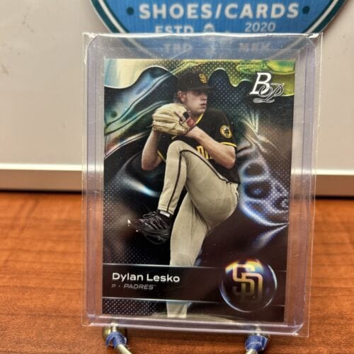 Cheap Sneaks Footwear/Sports Cards Baseball Card Dylan Lesko 2023 Bowman Platinum Prospect Card #Top-77 San Diego Padres