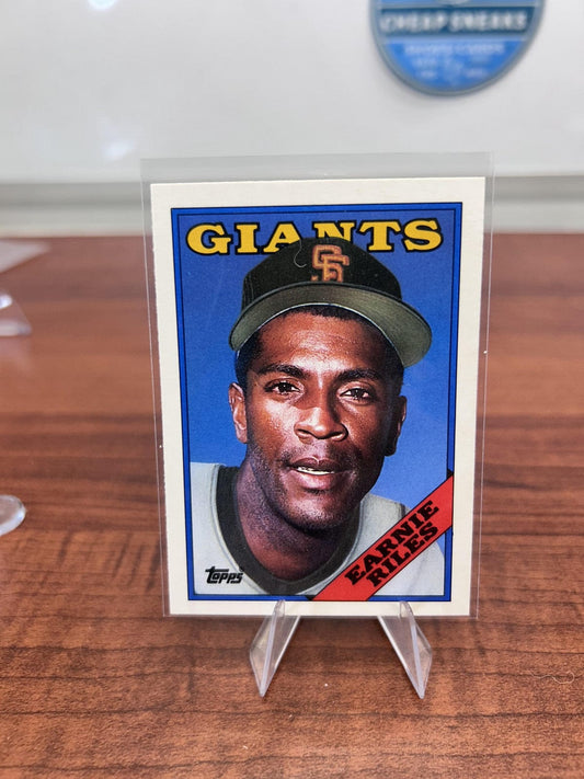 Cheap Sneaks Footwear/Sports Cards Baseball Card Earnie Riles 1988 Topps Traded #93T San Francisco Giants