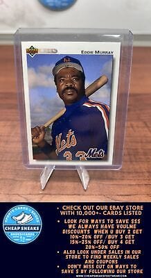 Cheap Sneaks Footwear/Sports Cards Baseball Card Eddie Murray 1992 Upper Deck #753 New York Mets