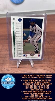Cheap Sneaks Footwear/Sports Cards Baseball Card Eddie Murray 1992 Upper Deck #753 New York Mets