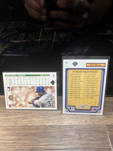Cheap Sneaks Footwear/Sports Cards Baseball Card Eddie Murray 2 card Lot Los Angeles Dodgers HOF 1992 Upper Deck #265,#