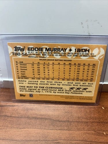 Cheap Sneaks Footwear/Sports Cards Baseball Card Eddie Murray/Jim Plamer Orioles Lot (3)83 Topps #21,23 Topps T88-56,22