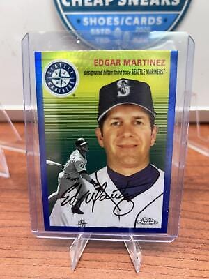 Cheap Sneaks Footwear/Sports Cards Baseball Card Edgar Martinez 2023 Topps Chrome Platinum Anniversary Blue Prism Refra