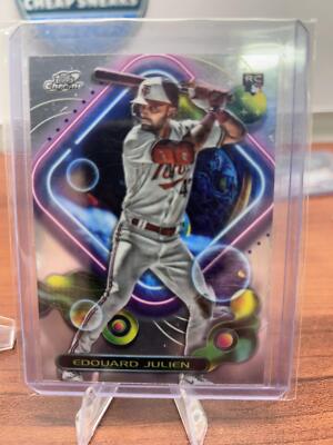 Cheap Sneaks Footwear/Sports Cards Baseball Card Edouard Julien RC 2023 Topps Cosmic Chrome #171 Minnesota Twins