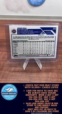 Cheap Sneaks Footwear/Sports Cards Baseball Card Edwin Díaz 2023 Topps Chrome Prism Refractor #215 New York Mets