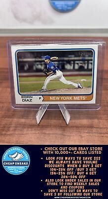 Cheap Sneaks Footwear/Sports Cards Baseball Card Edwin Díaz 2023 Topps Heritage #36 New York Mets