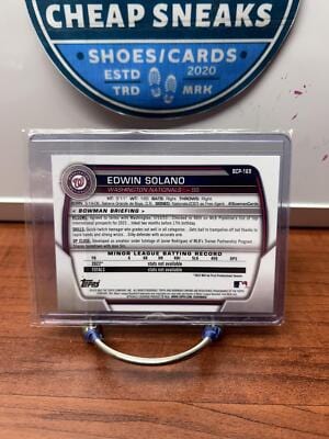 Cheap Sneaks Footwear/Sports Cards Baseball Card Edwin Solano 2023 1st Bowman Chrome Mojo/Mega Refractor #BCP-169 Natio