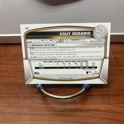 Cheap Sneaks Footwear/Sports Cards Baseball Card Eguy Rosario 2023 Bowman Rookie Card#63 San Diego Padres BUY MORE BUY
