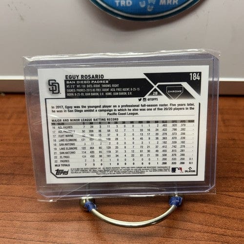 Cheap Sneaks Footwear/Sports Cards Baseball Card Eguy Rosario RC 2023 Topps Chrome Fuchsia/Pink Refractor Rookie Card#1
