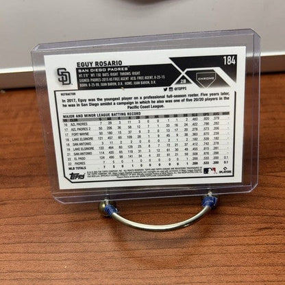 Cheap Sneaks Footwear/Sports Cards Baseball Card Eguy Rosario RC 2023 Topps Chrome Silver Refractor Rookie Card#184 Pad