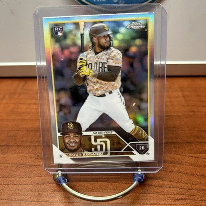 Cheap Sneaks Footwear/Sports Cards Baseball Card Eguy Rosario RC 2023 Topps Chrome Silver Refractor Rookie Card#184 Pad