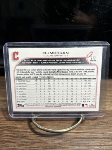 Cheap Sneaks Footwear/Sports Cards Baseball Card Eli Morgan 2022 Topps Series One Cleveland Guardians Rookie Baseball C