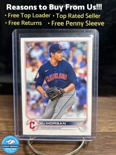 Cheap Sneaks Footwear/Sports Cards Baseball Card Eli Morgan 2022 Topps Series One Cleveland Guardians Rookie Baseball C