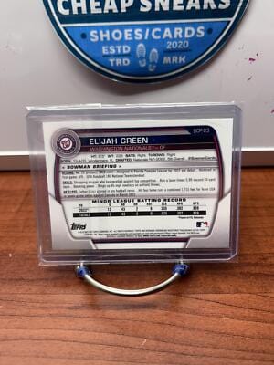 Cheap Sneaks Footwear/Sports Cards Baseball Card Elijah Green 2023 Bowman Chrome  Prospects #BCP-23 Washington National