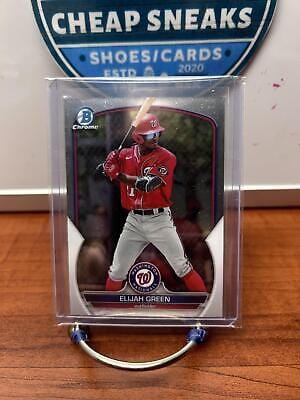 Cheap Sneaks Footwear/Sports Cards Baseball Card Elijah Green 2023 Bowman Chrome  Prospects #BCP-23 Washington National