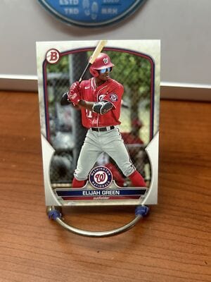 Cheap Sneaks Footwear/Sports Cards Baseball Card Elijah Green 2023 Bowman Prospects #BP-23 Washington Nationals