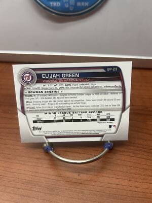 Cheap Sneaks Footwear/Sports Cards Baseball Card Elijah Green 2023 Bowman Prospects #BP-23 Washington Nationals