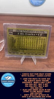 Cheap Sneaks Footwear/Sports Cards Baseball Card Ellis Burks 1990 Topps #155 Boston Red Sox