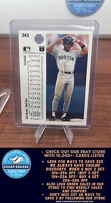 Cheap Sneaks Footwear/Sports Cards Baseball Card Ellis Burks 1990 Upper Deck #343 Boston Red Sox