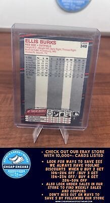Cheap Sneaks Footwear/Sports Cards Baseball Card Ellis Burks RC 1988 Fleer #348 Boston Red Sox