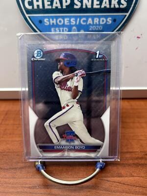 Cheap Sneaks Footwear/Sports Cards Baseball Card Emaarion Boyd 2023 1st Bowman Chrome Prosprects #BCP-128 Phillies