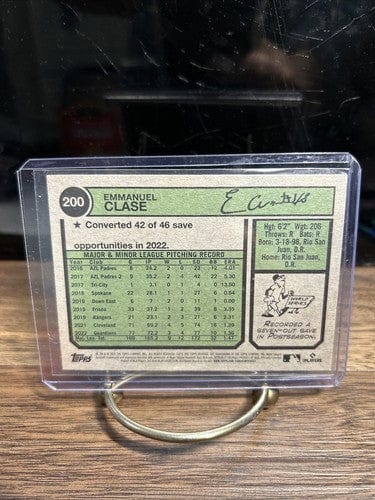 Cheap Sneaks Footwear/Sports Cards Baseball Card Emmanuel Clase 2023 Topps Heritage Cleveland Guardians Baseball Card#2