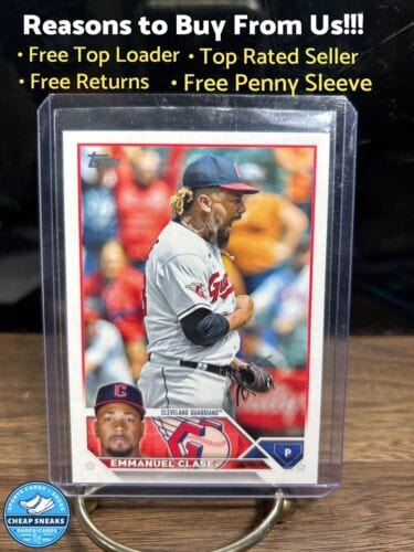 Cheap Sneaks Footwear/Sports Cards Baseball Card Emmanuel Clase 2023 Topps Series One Cleveland Guardians Baseball Card